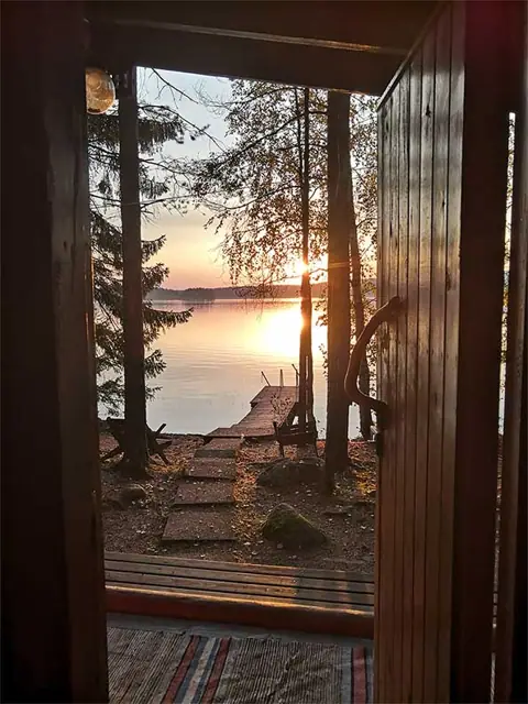 Muikkula: mökki ulkoa